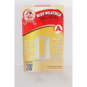 Ideal Pet Products Small Ruff-Weather Pet Door Wall Kit For 4 3/4 to 7 1/4 Walls